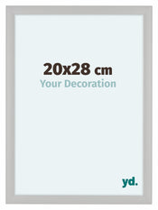 Como MDF Photo Frame 20x28cm White Woodgrain Front Size | Yourdecoration.com