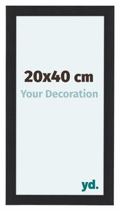 Como MDF Photo Frame 20x40cm Black Woodgrain Front Size | Yourdecoration.com