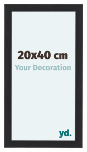 Como MDF Photo Frame 20x40cm Black Woodgrain Front Size | Yourdecoration.com