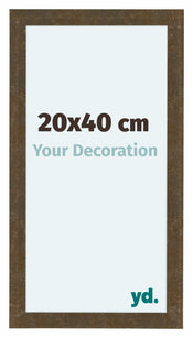 Como MDF Photo Frame 20x40cm Gold Antique Front Size | Yourdecoration.com