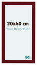 Como MDF Photo Frame 20x40cm Wine Red Swept Front Size | Yourdecoration.com