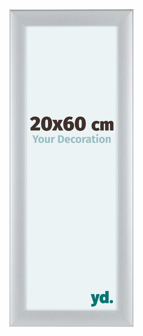 Como MDF Photo Frame 20x60cm Silver Matte Front Size | Yourdecoration.com