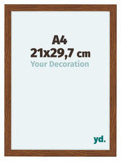 Como MDF Photo Frame 21x29 7cm A4 Oak Rustic Front Size | Yourdecoration.com