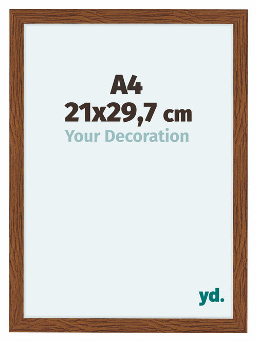 Como MDF Photo Frame 21x29 7cm A4 Oak Rustiek Front Size | Yourdecoration.com