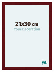 Como MDF Photo Frame 21x30cm Wine Red Swept Front Size | Yourdecoration.com