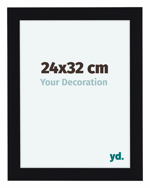 Como MDF Photo Frame 24x32cm Black High Gloss Front Size | Yourdecoration.com