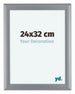 Como MDF Photo Frame 24x32cm Silver Matte Front Size | Yourdecoration.com