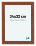 Como MDF Photo Frame 24x32cm Walnut Front Size | Yourdecoration.com