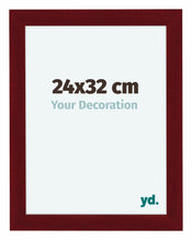 Como MDF Photo Frame 24x32cm Wine Red Swept Front Size | Yourdecoration.com