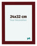 Como MDF Photo Frame 24x32cm Wine Red Swept Front Size | Yourdecoration.com