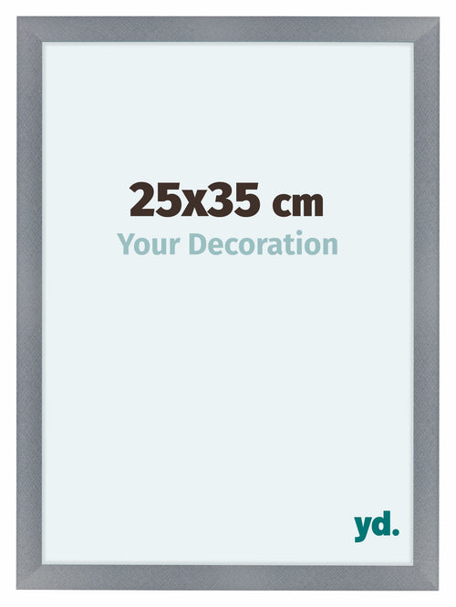 Como MDF Photo Frame 25x35cm Aluminium Brushed Front Size | Yourdecoration.com