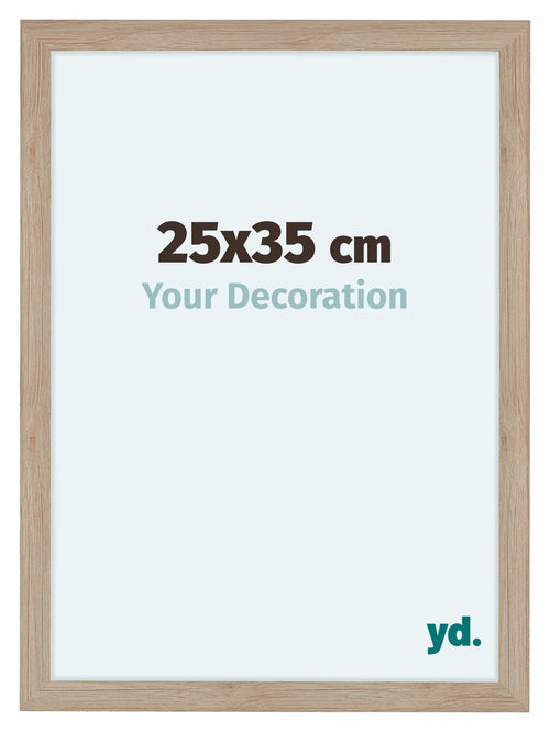 Como MDF Photo Frame 25x35cm Oak Light Front Size | Yourdecoration.com