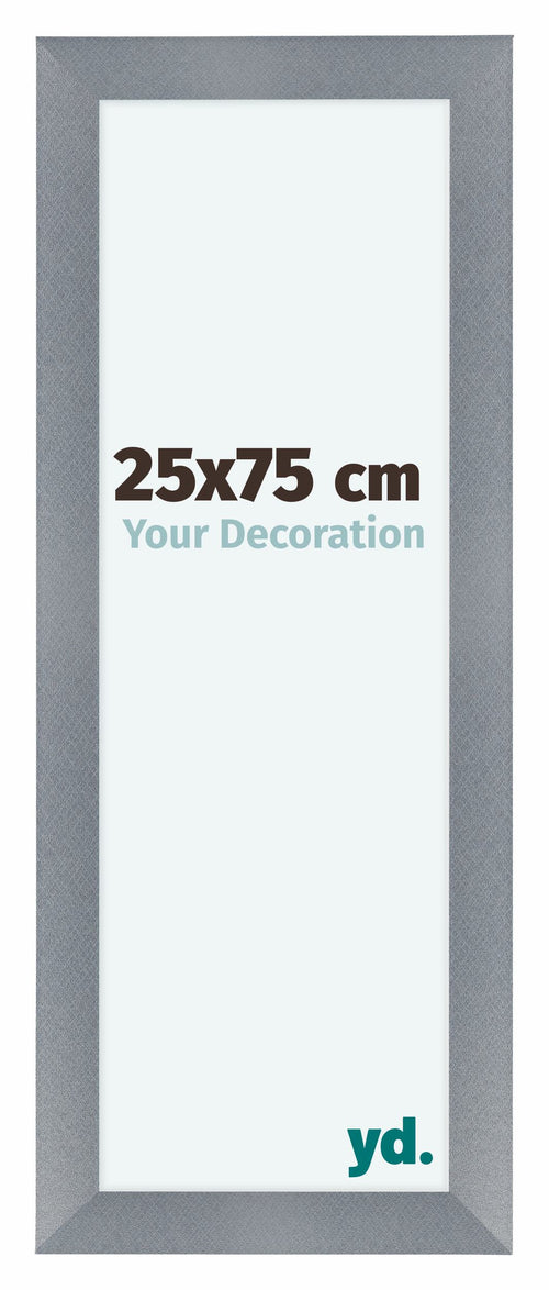 Como MDF Photo Frame 25x75cm Aluminium Brushed Front Size | Yourdecoration.com