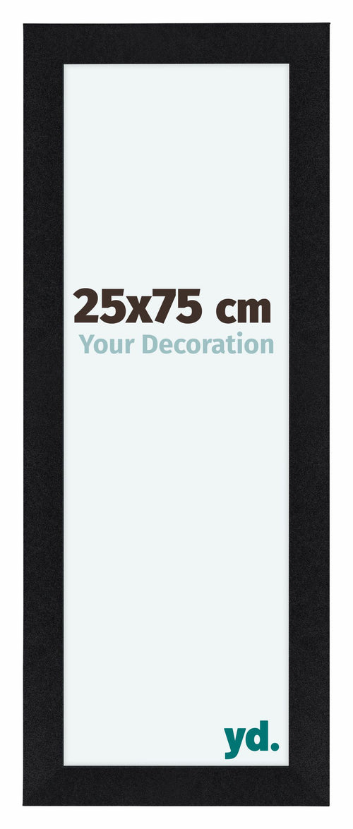 Como MDF Photo Frame 25x75cm Black Matte Front Size | Yourdecoration.com