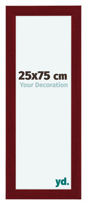 Como MDF Photo Frame 25x75cm Wine Red Swept Front Size | Yourdecoration.com