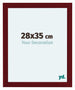 Como MDF Photo Frame 28x35cm Wine Red Swept Front Size | Yourdecoration.com