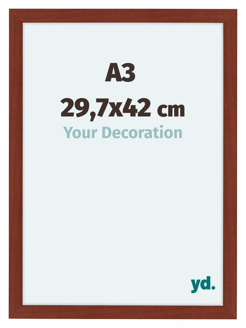 Como MDF Photo Frame 29 7x42cm A3 Cherry Front Size | Yourdecoration.com