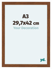 Como MDF Photo Frame 29 7x42cm A3 Oak Rustic Front Size | Yourdecoration.com