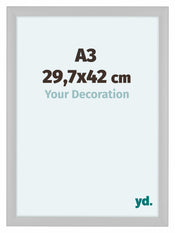 Como MDF Photo Frame 29 7x42cm A3 White Matte Front Size | Yourdecoration.com