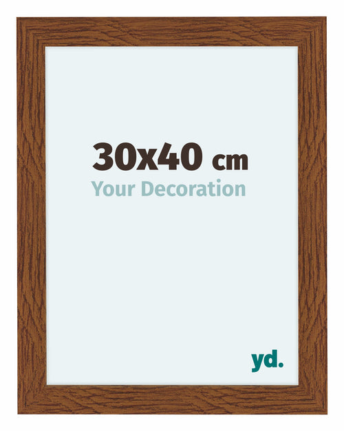 Como MDF Photo Frame 30x40cm Oak Rustic Front Size | Yourdecoration.com