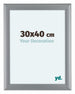 Como MDF Photo Frame 30x40cm Silver Matte Front Size | Yourdecoration.com