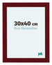 Como MDF Photo Frame 30x40cm Wine Red Swept Front Size | Yourdecoration.com