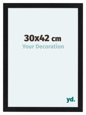 Como MDF Photo Frame 30x42cm Black Matte Front Size | Yourdecoration.com