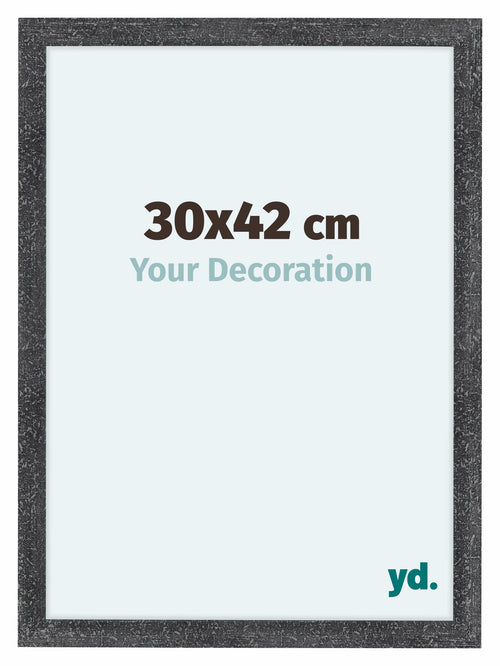 Como MDF Photo Frame 30x42cm Gray Swept Front Size | Yourdecoration.com