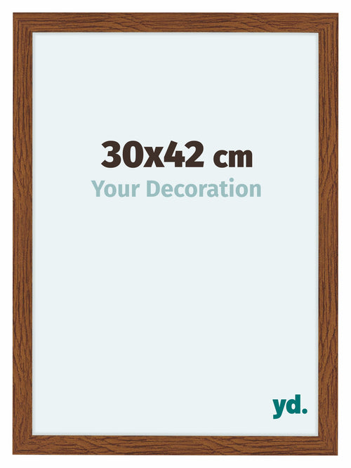 Como MDF Photo Frame 30x42cm Oak Rustic Front Size | Yourdecoration.com