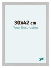 Como MDF Photo Frame 30x42cm White Woodgrain Front Size | Yourdecoration.com