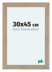 Como MDF Photo Frame 30x45cm Oak Light Front Size | Yourdecoration.com