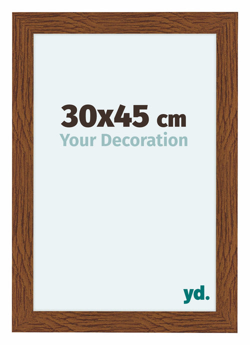 Como MDF Photo Frame 30x45cm Oak Rustic Front Size | Yourdecoration.com