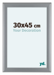 Como MDF Photo Frame 30x45cm Silver Matte Front Size | Yourdecoration.com