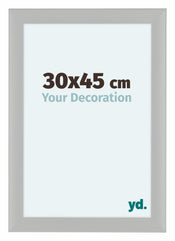 Como MDF Photo Frame 30x45cm White Woodgrain Front Size | Yourdecoration.com