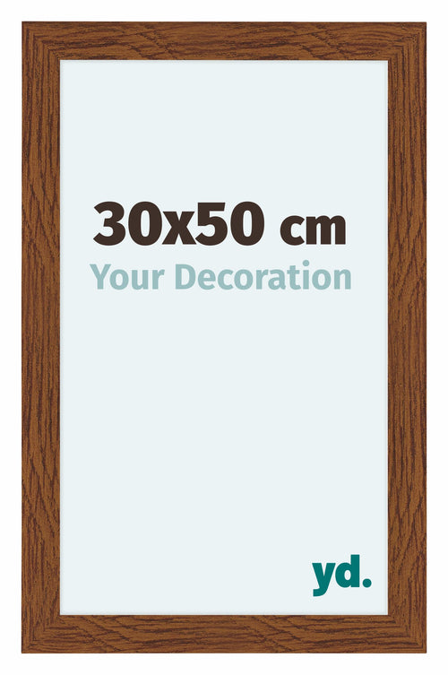 Como MDF Photo Frame 30x50cm Oak Rustic Front Size | Yourdecoration.com