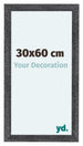 Como MDF Photo Frame 30x60cm Gray Swept Front Size | Yourdecoration.com