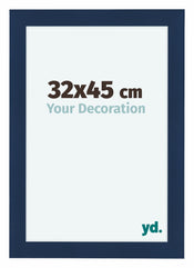 Como MDF Photo Frame 32x45cm Dark Blue Swept Front Size | Yourdecoration.com