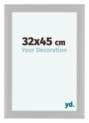 Como MDF Photo Frame 32x45cm White Woodgrain Front Size | Yourdecoration.com