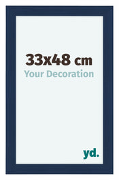Como MDF Photo Frame 33x48cm Dark Blue Swept Front Size | Yourdecoration.com