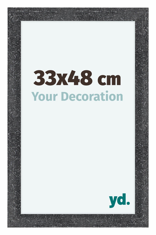 Como MDF Photo Frame 33x48cm Gray Swept Front Size | Yourdecoration.com