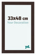 Como MDF Photo Frame 33x48cm Oak Dark Front Size | Yourdecoration.com