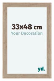 Como MDF Photo Frame 33x48cm Oak Light Front Size | Yourdecoration.com