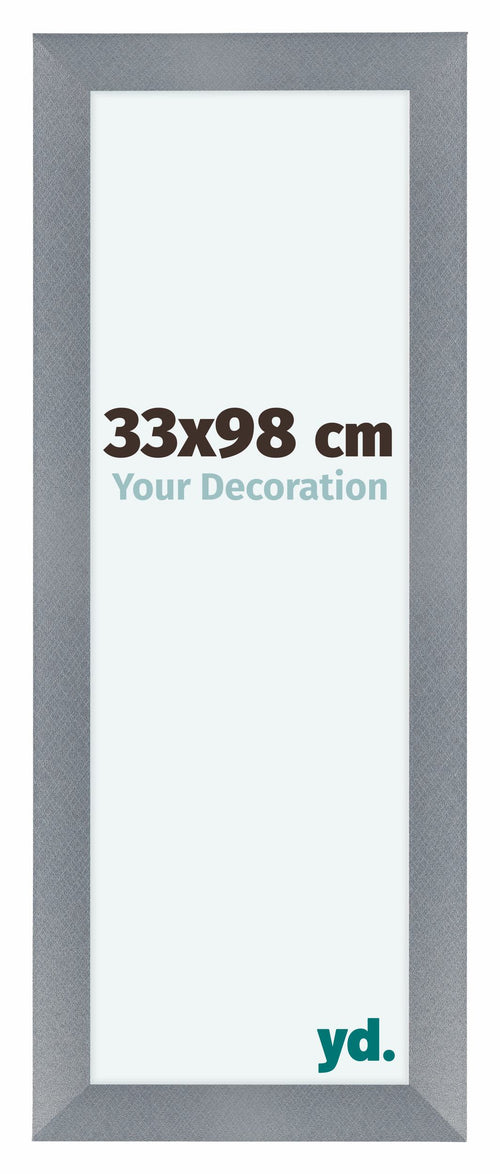 Como MDF Photo Frame 33x98cm Aluminium Brushed Front Size | Yourdecoration.com