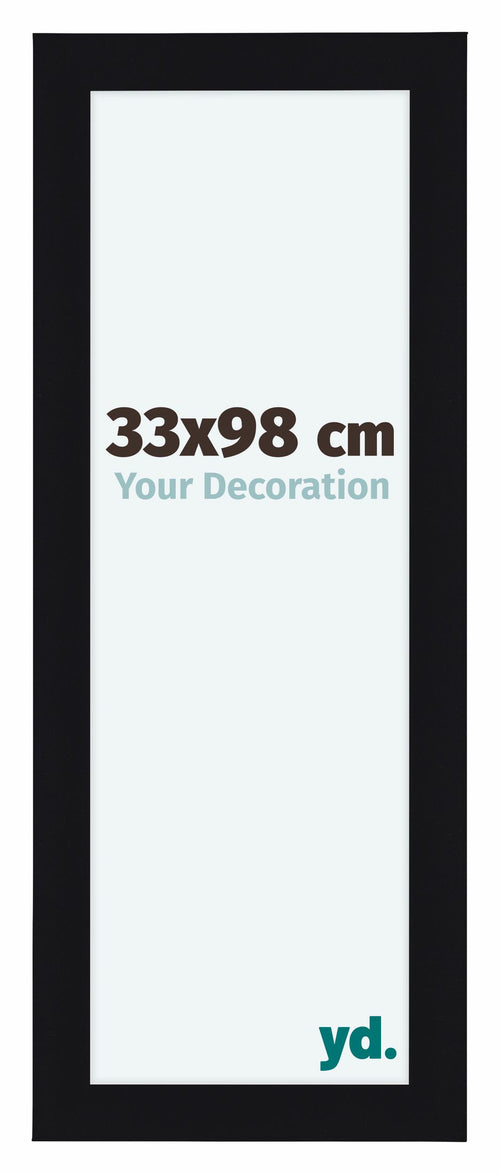 Como MDF Photo Frame 33x98cm Black High Gloss Front Size | Yourdecoration.com