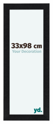 Como MDF Photo Frame 33x98cm Black Matte Front Size | Yourdecoration.com