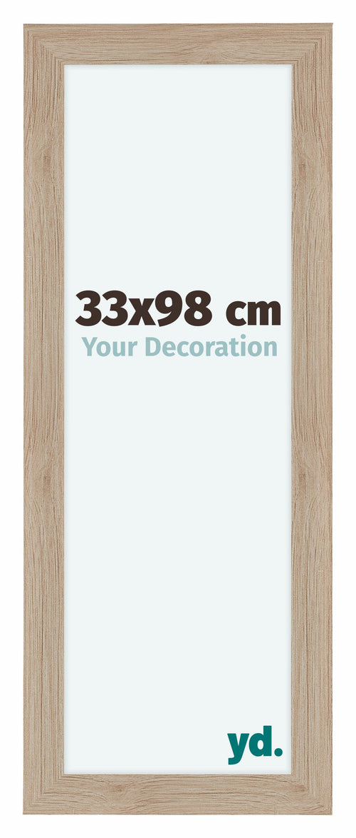 Como MDF Photo Frame 33x98cm Oak Light Front Size | Yourdecoration.com