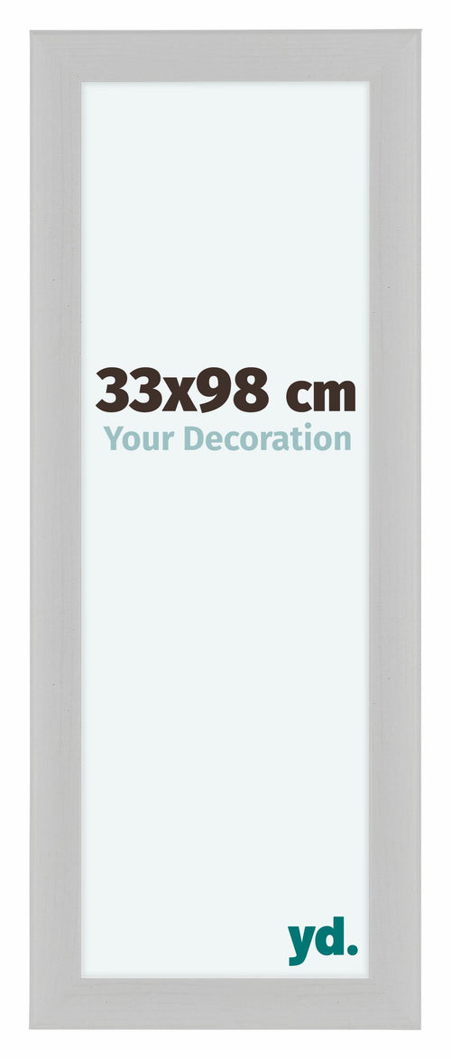 Como MDF Photo Frame 33x98cm White Woodgrain Front Size | Yourdecoration.com