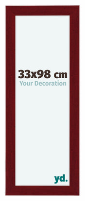 Como MDF Photo Frame 33x98cm Wine Red Swept Front Size | Yourdecoration.com