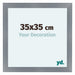 Como MDF Photo Frame 35x35cm Aluminium Brushed Front Size | Yourdecoration.com