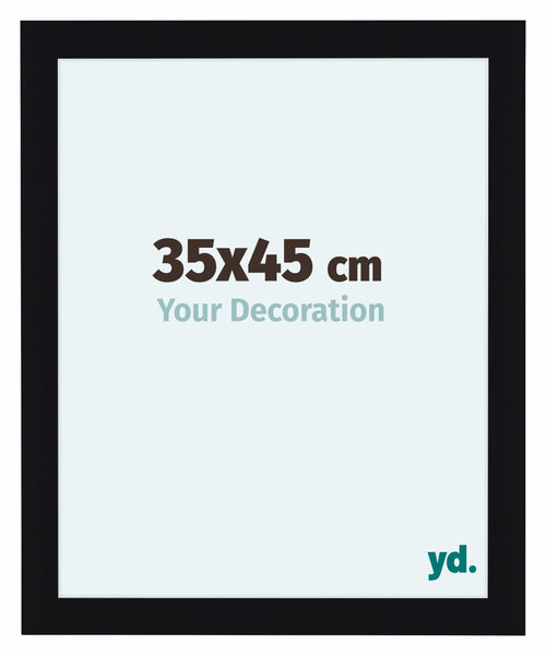 Como MDF Photo Frame 35x45cm Black High Gloss Front Size | Yourdecoration.com